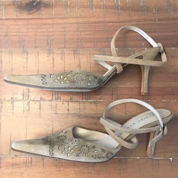 Andrea Puccini Strappy Suede Sandals - Picture 1 of 4